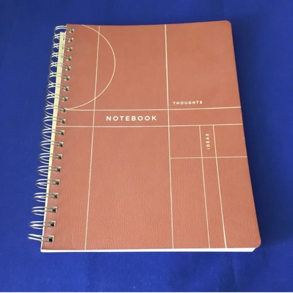 Faux Leather Spiral Notebook